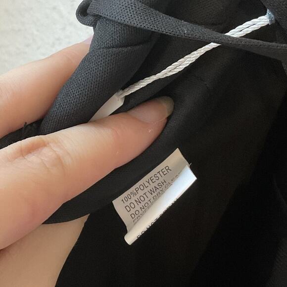 Mac Duggal Asymmetrical Side Slit Lace Up Rhinestone Embellished Gown Size 20W - Picture 12 of 14